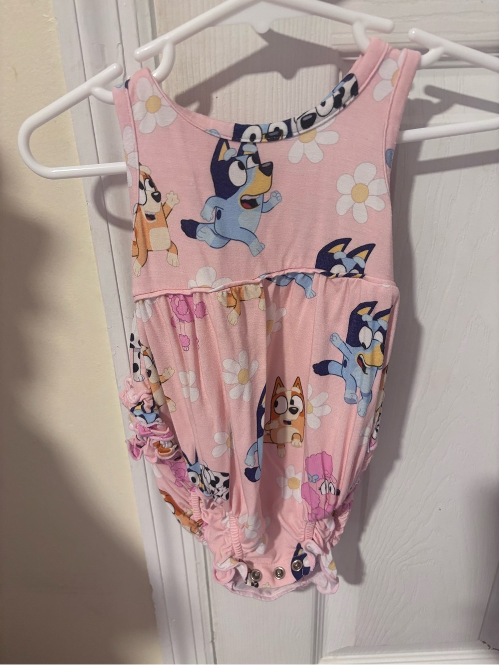 Little Sleepies Pink Bluey & Daisy Romper
